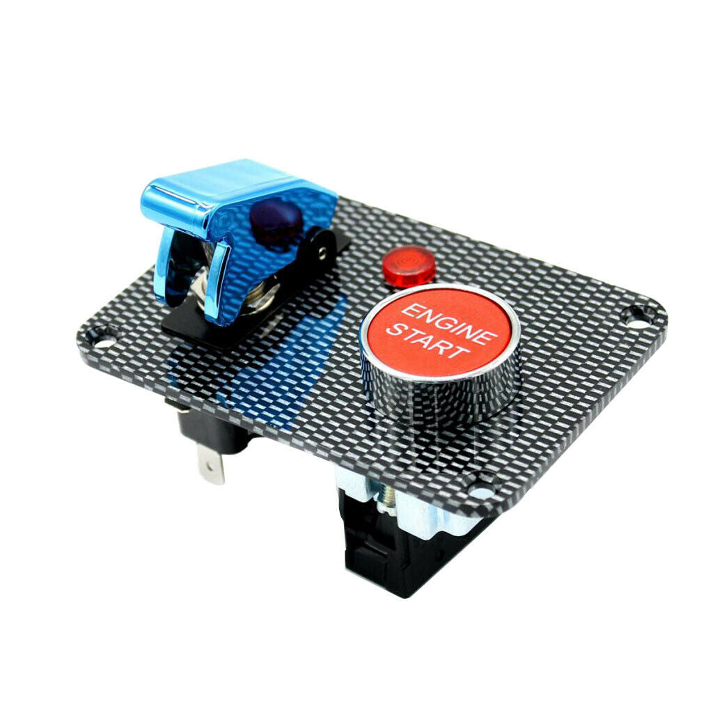 Red 2 buttons 12A auto start switch ignition switch panel engine start button