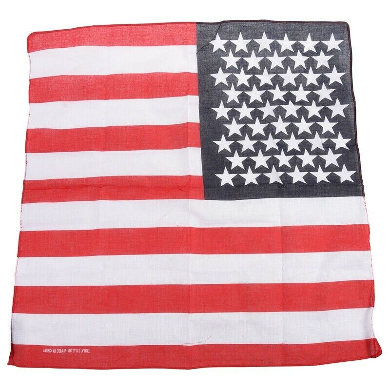Handkerchief / Bandana for Head Hair US Flag Design N2Y8Y8