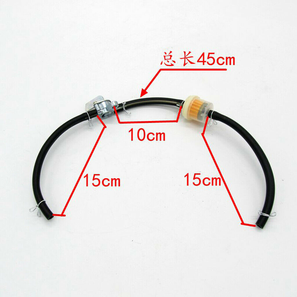 Fuel Gas Filter Petrol Pipe Hose Line On Off Valve Switch For Motorcycle ATV New