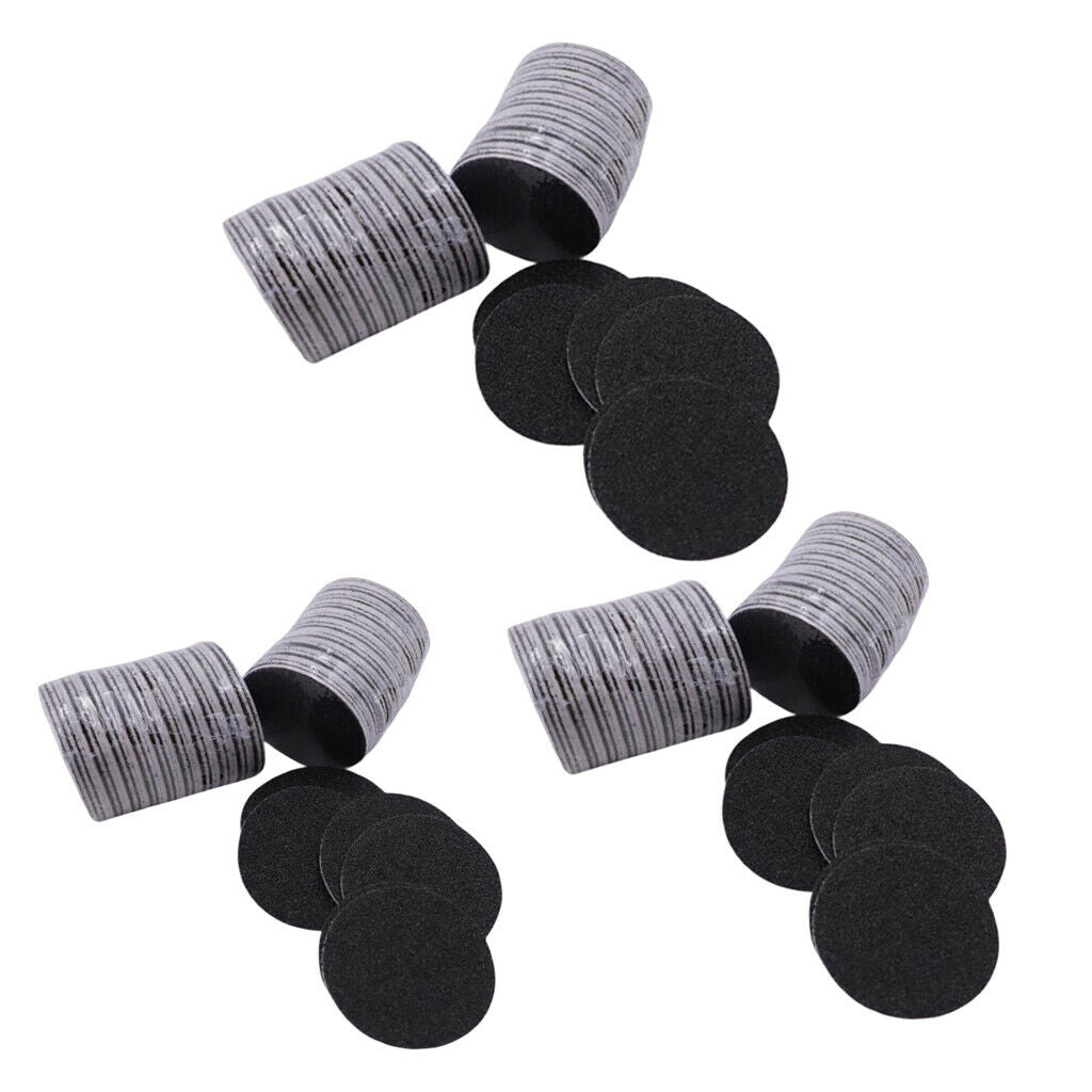 180 Pieces Round Replacement Sandpaper Pads for Electric Callus Remover