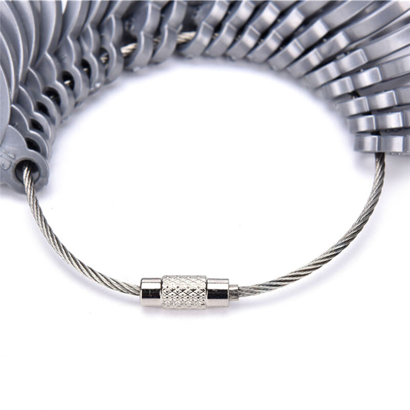 Plastic Finger Ring Sizer Tool Jewelry Measure Gauge Equipment US Size 3-1.l8
