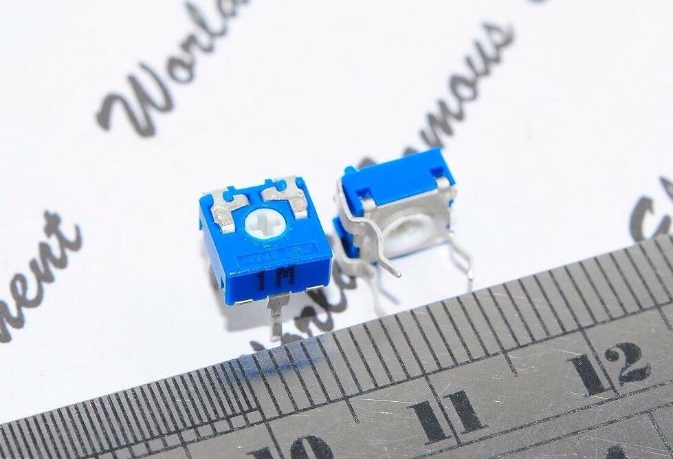 100PCS-ACP CA6XV5-1MA 1M (1000K) ohm TYPE A TRIMME Potentiometer 6mm