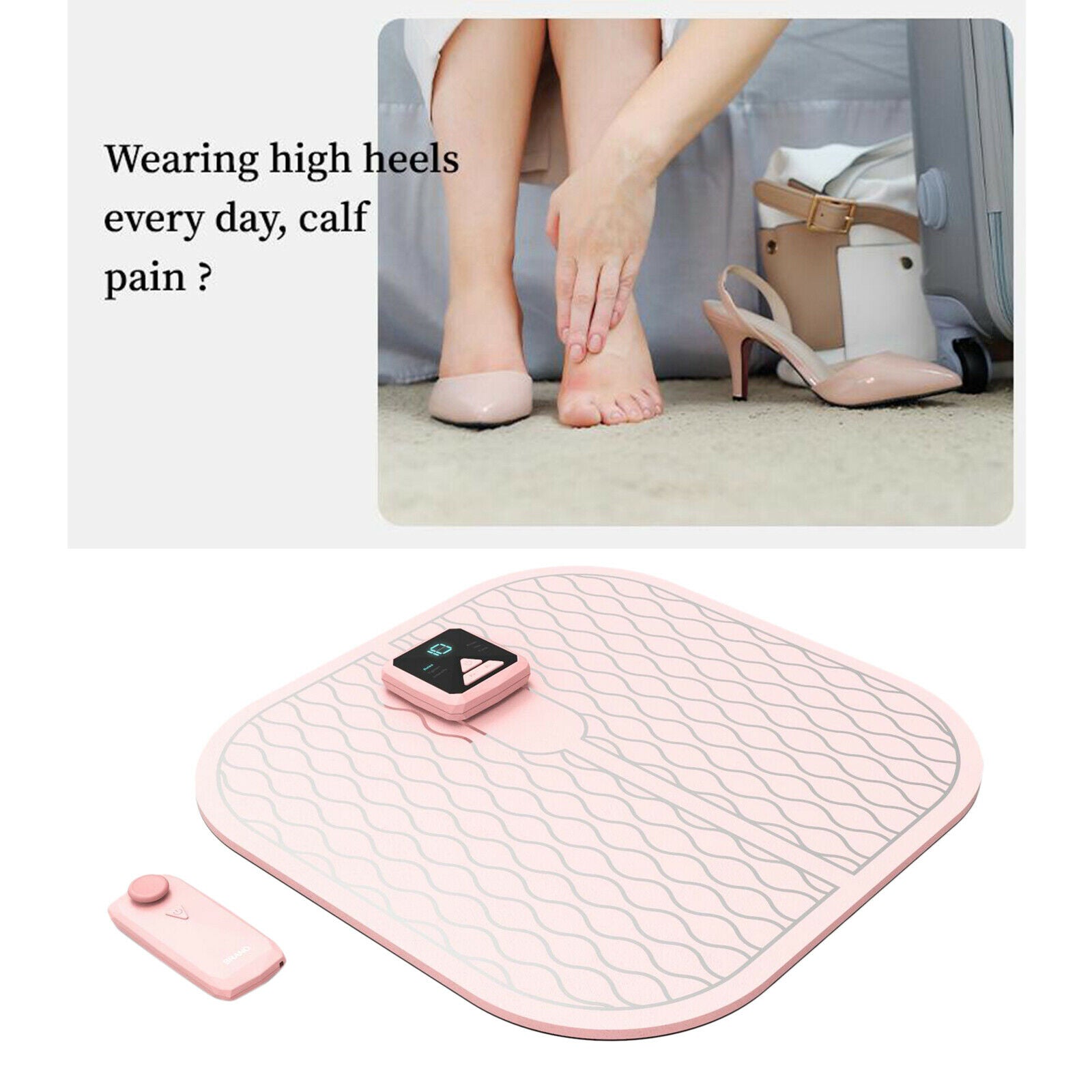 Home Office Electric Feet Foot Massager Mat Pad Blood Circulation 6 Modes
