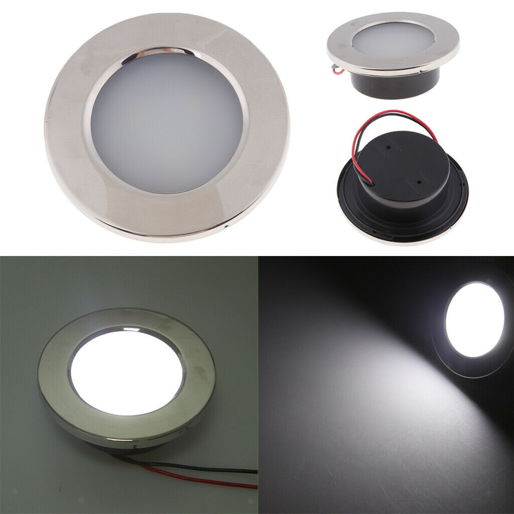 Car LED Interior Roof Ceiling Dome Light, 12V Lamp For RV Boat Camper Trailer-