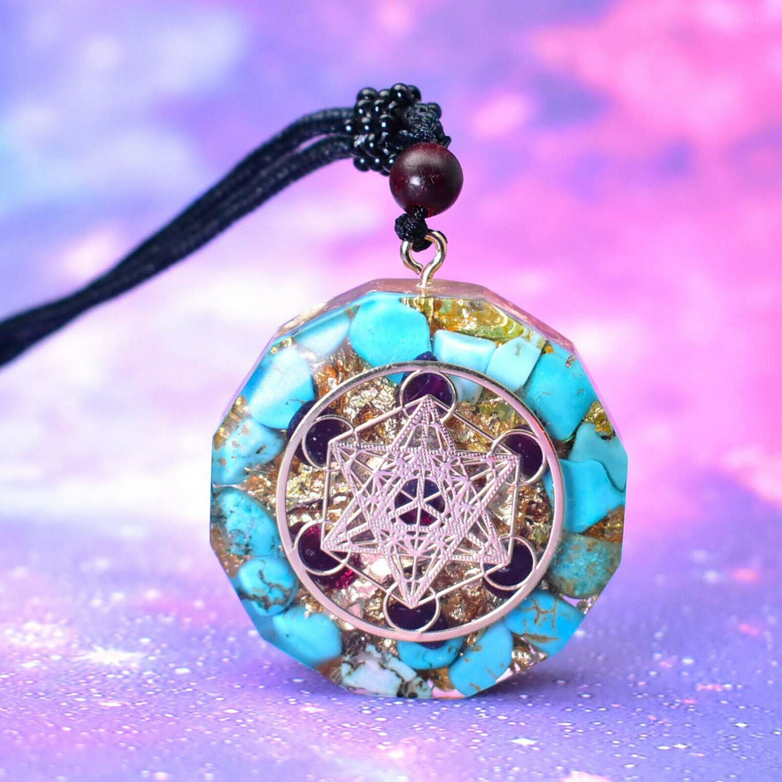 Crystal Reiki Orgone Pendant for Spiritual Consolation Past Life Exploration