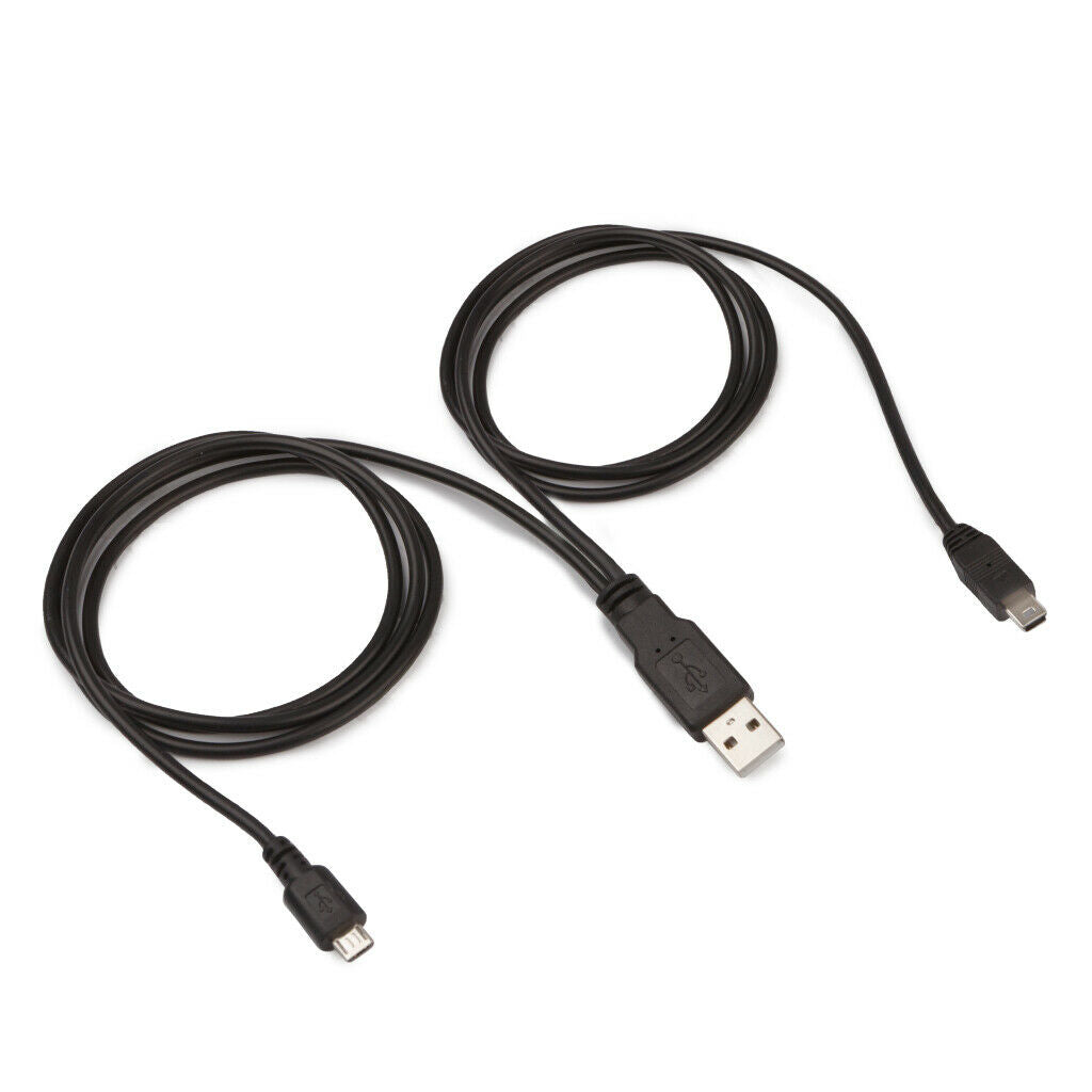 Universal Dual USB Cable 1 x Mini 1 x Micro Twin Charger Power Data Lead Wire