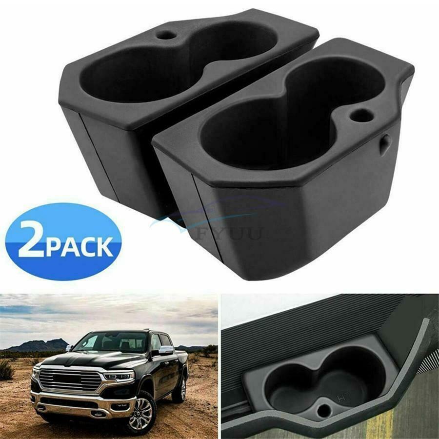 For Dodge Ram 1500 2500 2009-18 Car Door Cup Holder Storage Box （Left + Right）