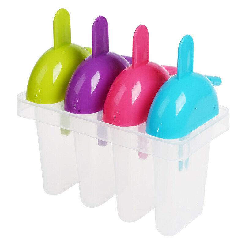 Set Frozen 4 Ice Pop Popsicle Lolly Maker Mould Mold Kitchen DIY P2N6N6