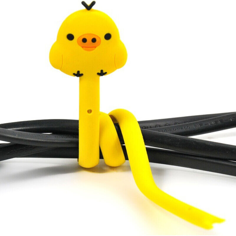 Animal Earphone Headphone Wrap Cord Wire Cable Holder Winder Organizer 2p.l8