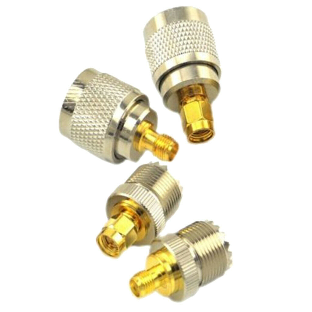 4x RF coaxial adapter SMA female/male to female/male SO-239 SO239