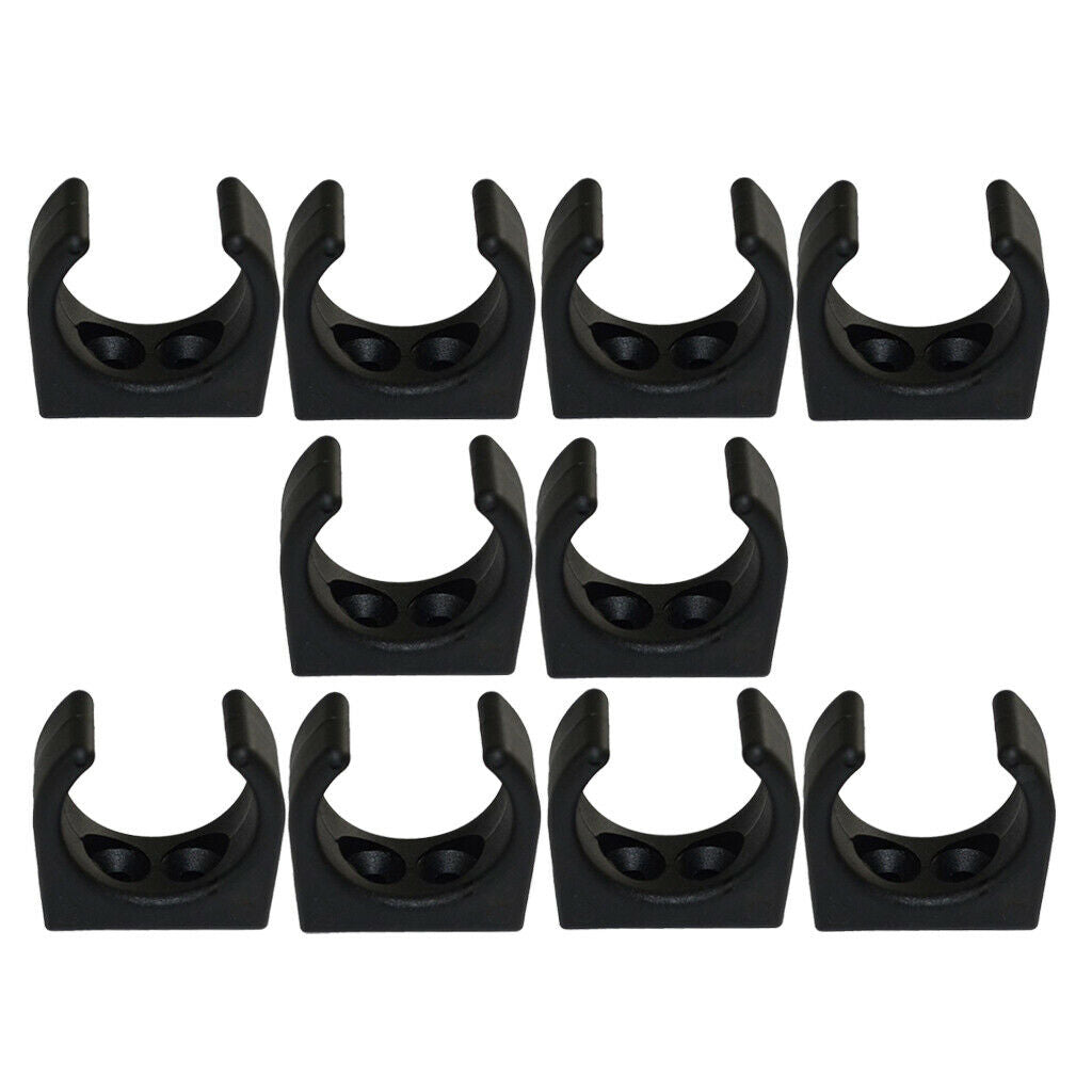 10pcs Nylon Plastic Clips Holder Ladder Paddle Pole Holder Storage Bracket