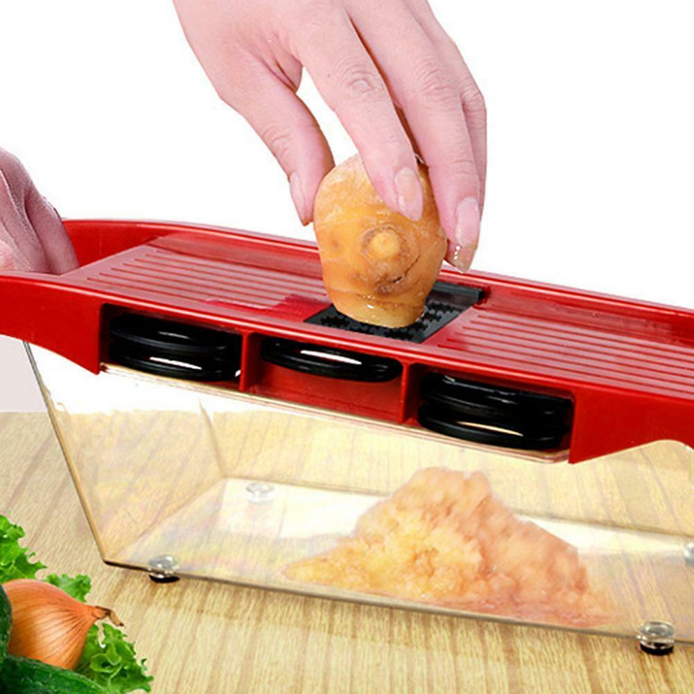 Steel Blade Potato Peeler Slicer Carrot Cheese Grater Vegetable Cutter Set @