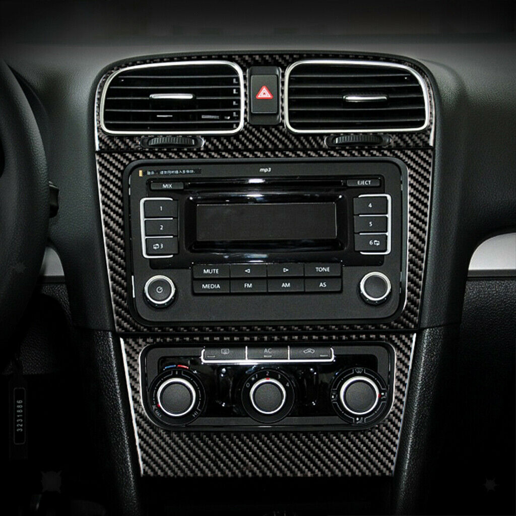 Center Air Outlet CD Panel Trim For Volkswagen VW Golf 6 MK6 GTI 2008-2012
