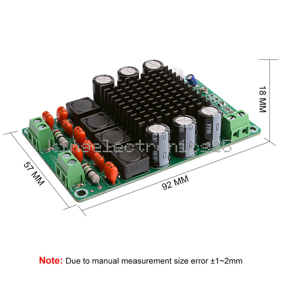 2*50W Power Amplifier Audio Board TK2050 Dual Channel Stereo Digital Amplifiers