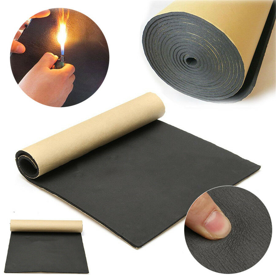 9 Sheets 6mm Car Sound Deadener Heat Material Insulation Self-Adhesive Cell Foam