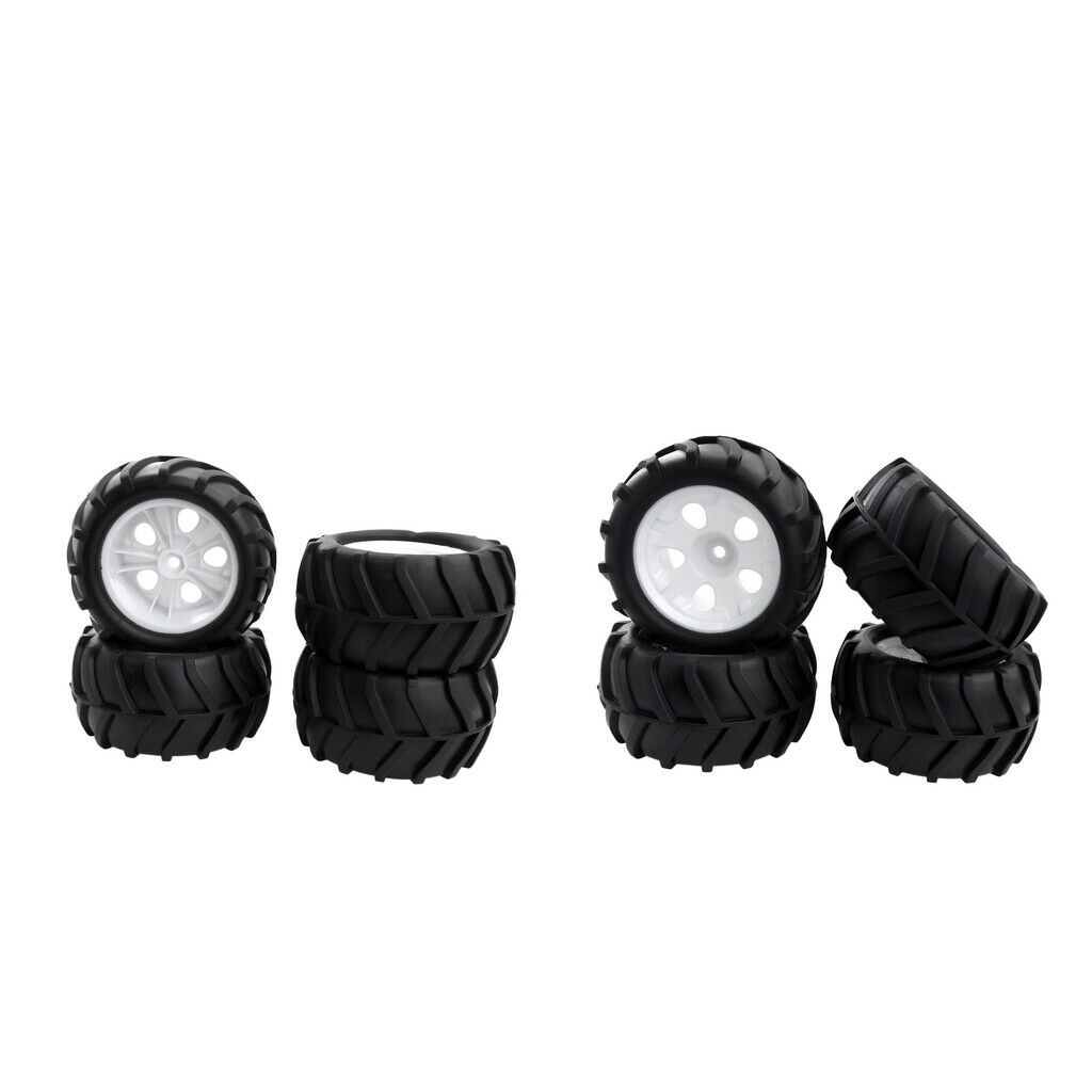 8pcs 1/16 RC Big Foot Truck Tyres for HSP ZD Racing Wltoy RC Car Spare Parts