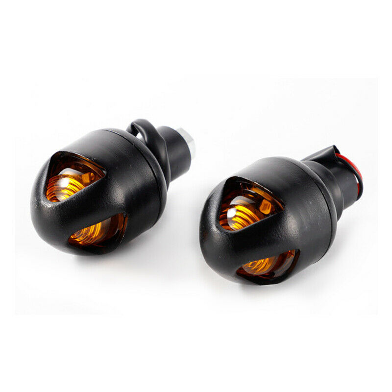 2pcs 7/8'' Motorcycle Bikes Handlebar w/ LED Light Grips Bar End Cap Plug Slider