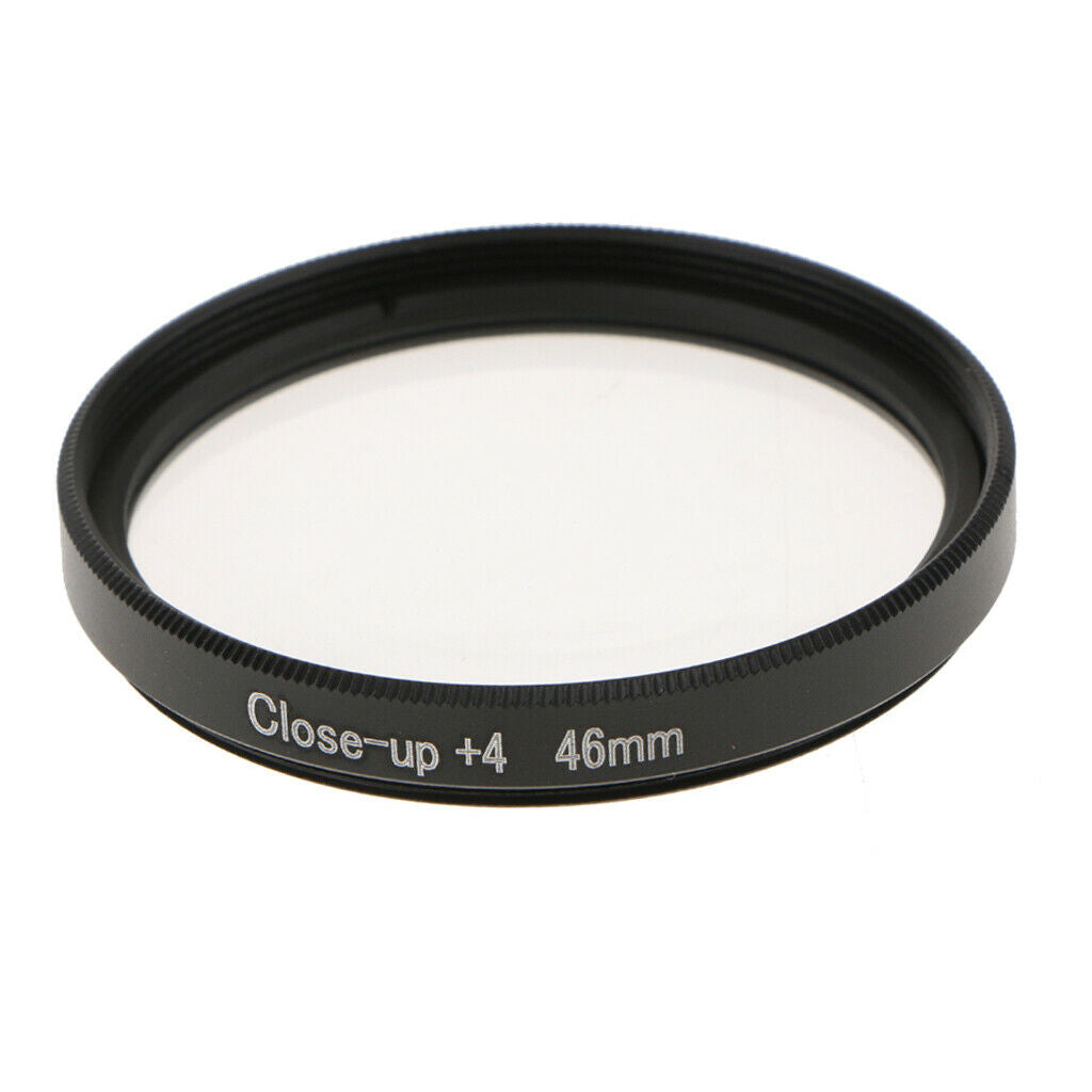 Filter Ring +4 Macro Lens Made of Optical Glass for DSLR -46mm