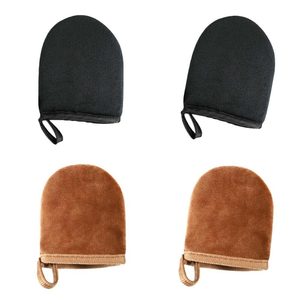 Pack of 4 Velvet Self Tanning Mitt Applicator Spray Sunless Tanning Mitt
