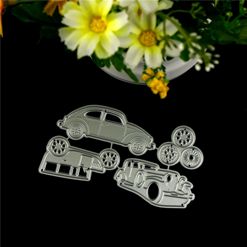 4pcs Classic Cars Metal Cutting Dies For DIY Scrapbooking Album Paper Cards BDFL