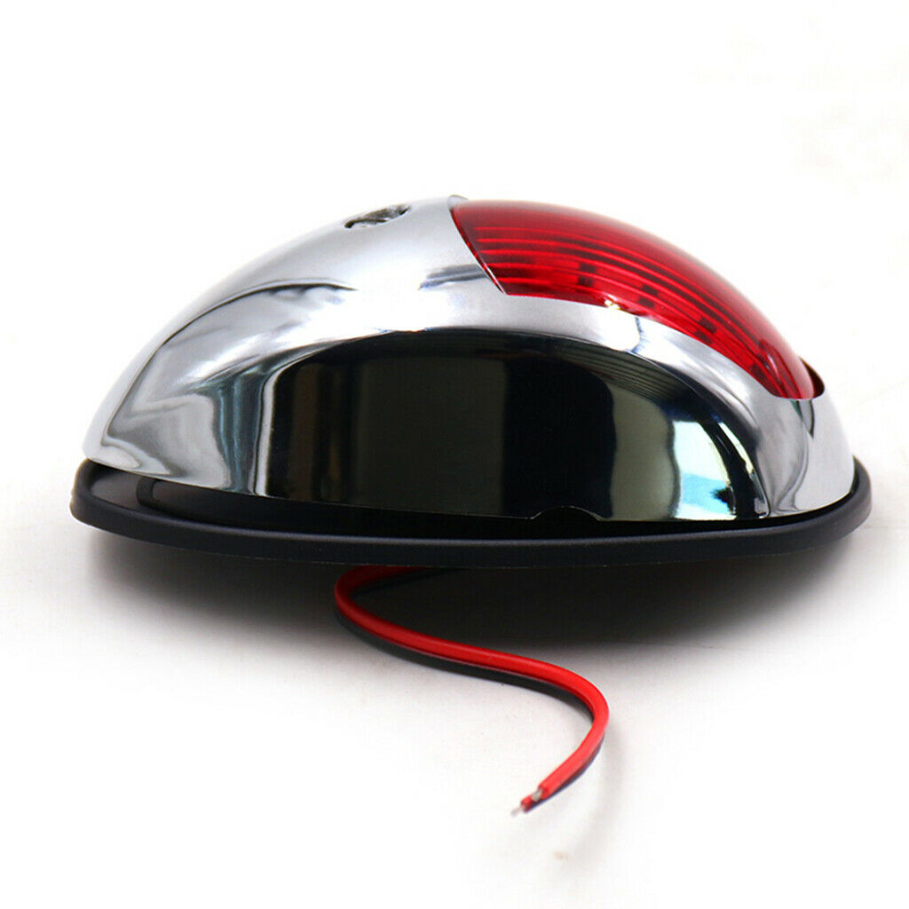 Marine Side LED Navigation Light Red And Green, 2 Pieces, ABS Plastic