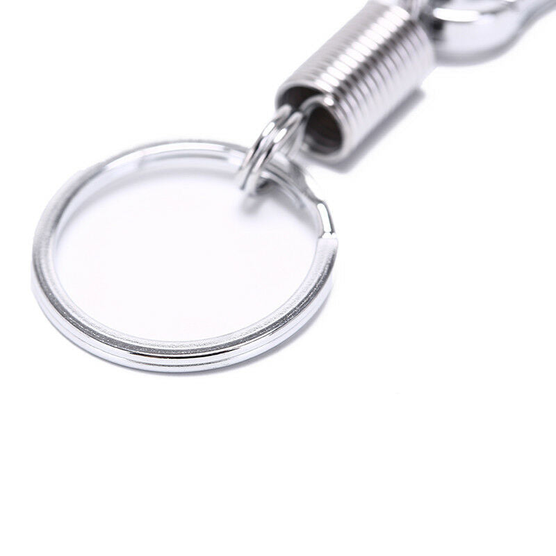 5pcs outdoor stainless steel retractable buckle hanging carabiner keychai.l8