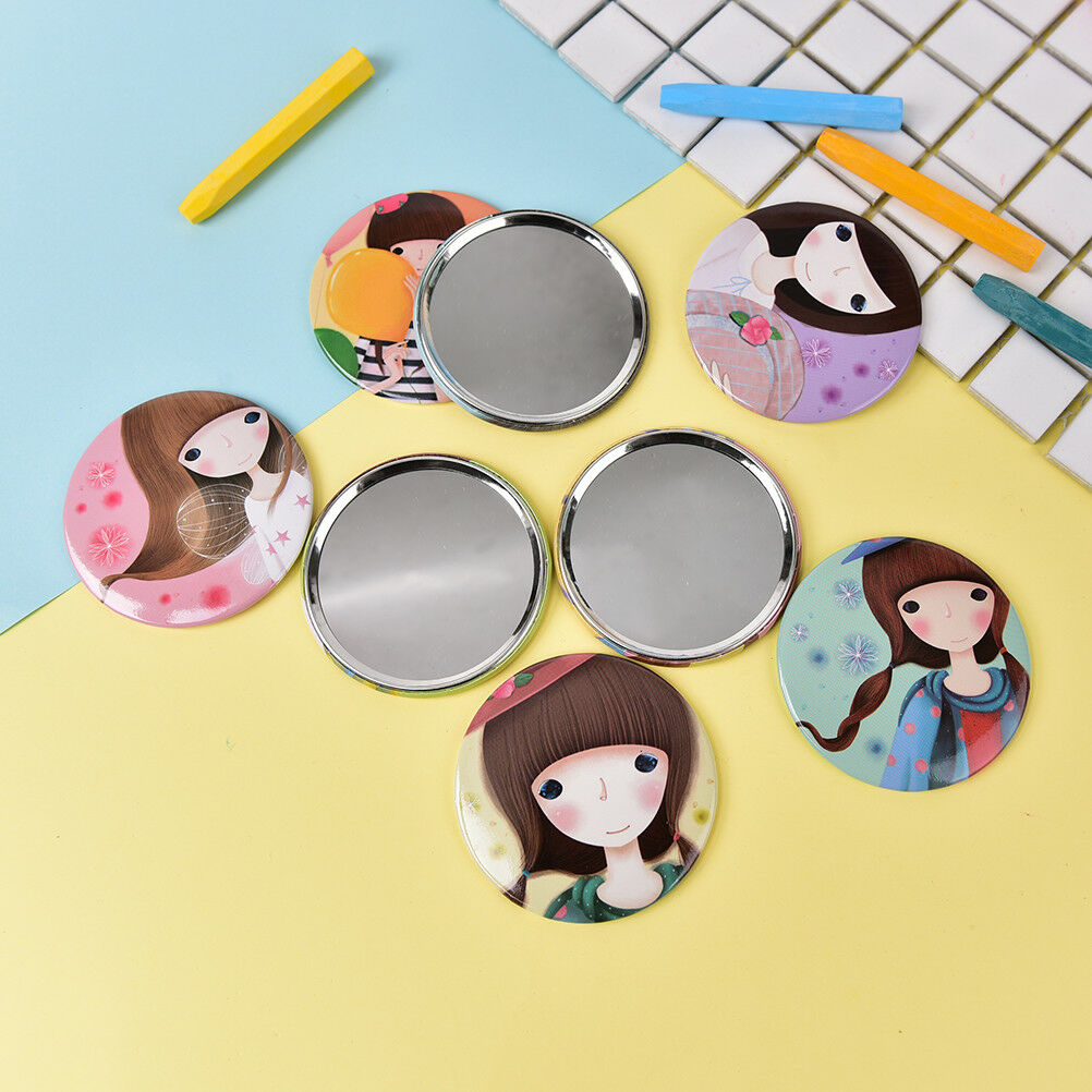 Mini Girl Series Mirror Portable Makeup Mirror Small Pocket Travel One Si.l8