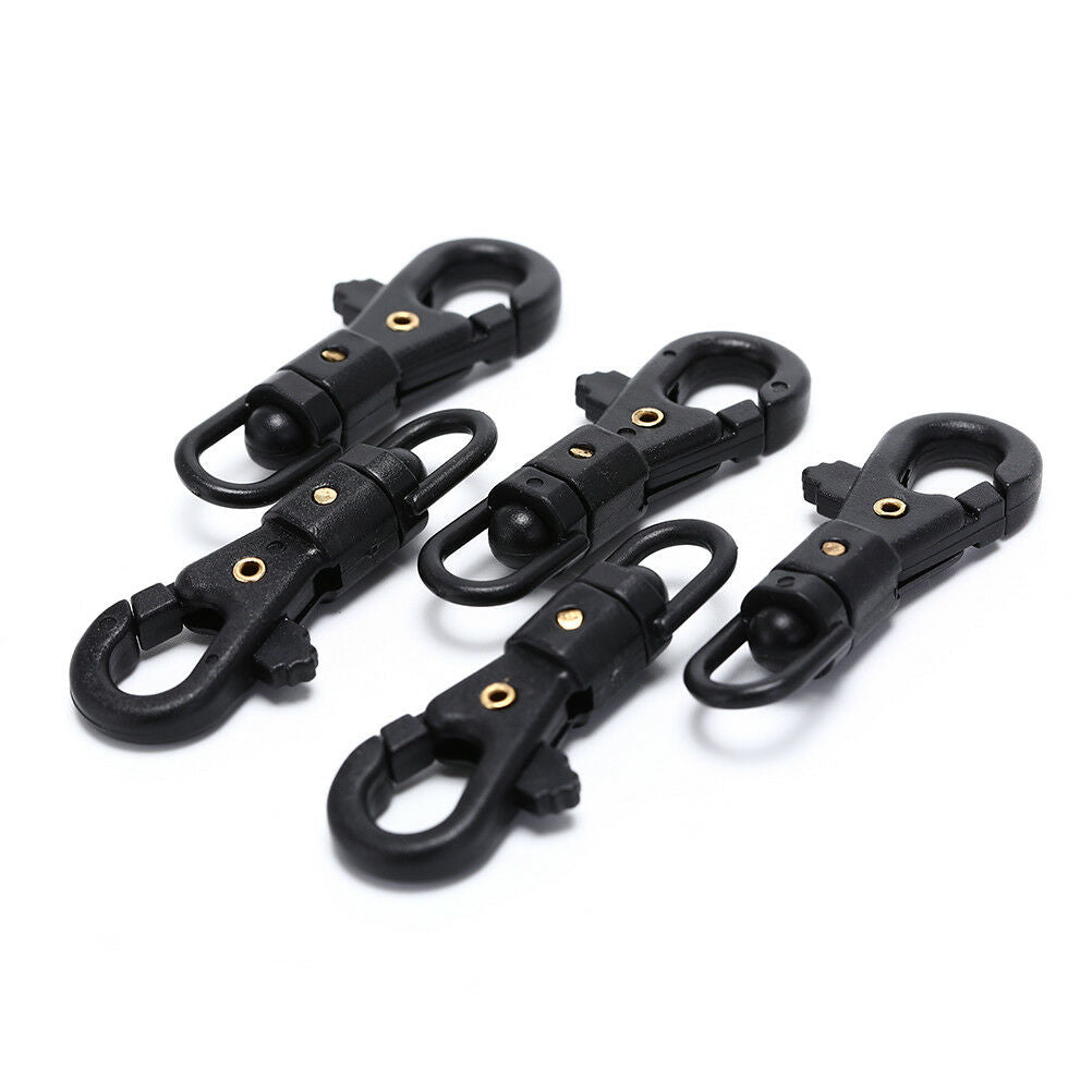 5Pcs Carabiner Rotatable Buckle Clip Quickdraw Key Chain Paracord Backpac.l8
