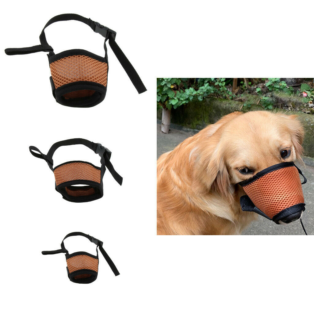 Dog Muzzle Breathable Muzzles for Small Medium Large Dogs Stop Biting S