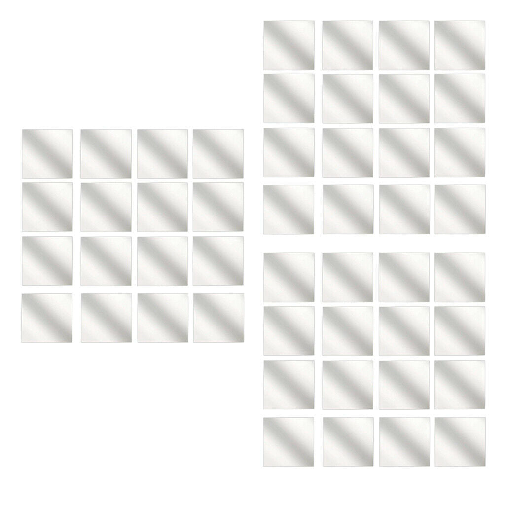 Mirror Stickers Self-Adhesive Plastic Mirror Tiles Stickers DIY Mirror Stickers