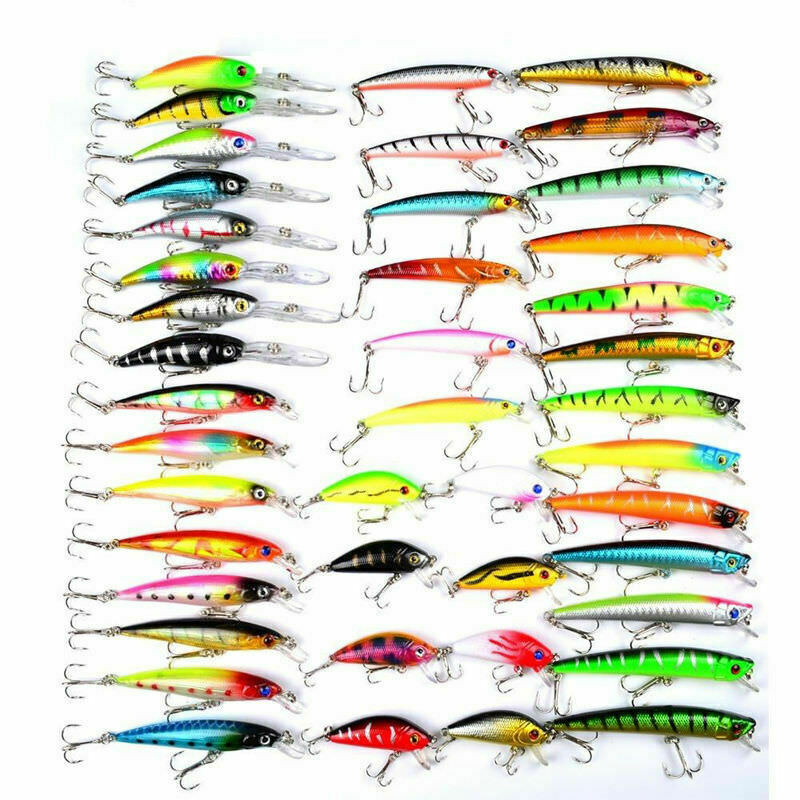10Pcs Fishing Lures Lots Of Mini Minnow Fish Bass Tackle Hooks Baits Crankbaits