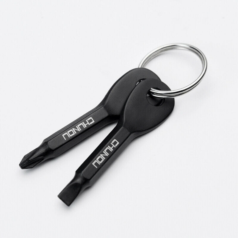 2pcs creative word  screwdriver key chain outdoor camping carabiner lockFCA