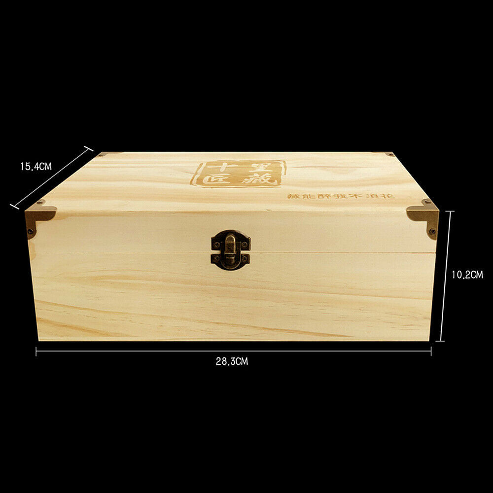 Wood Storage Empty Box Container for Rating Coin Capsules Holder Collectibles