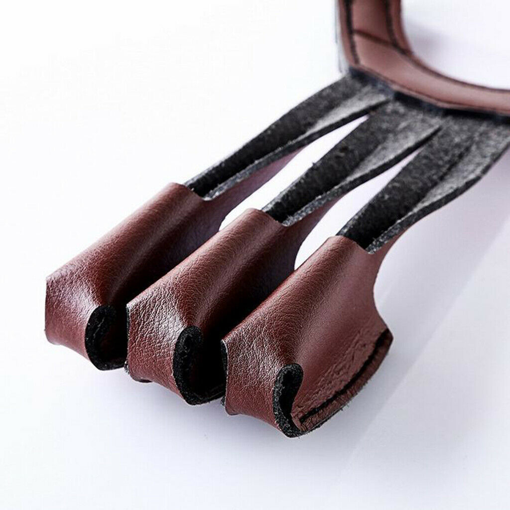 Soft Three Finger Recurve Bow Archery Glove Arm Guard Protective Gear