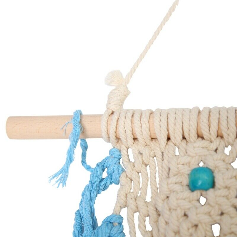 Hand Kted Macrame Wall Art Handmade Cotton Bohemian Wall Hanging Tapestry WithI2