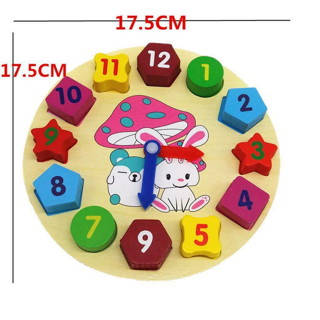 Montessori Educational Sorting Clock Puzzle Toys for Toddlers Baby Kids