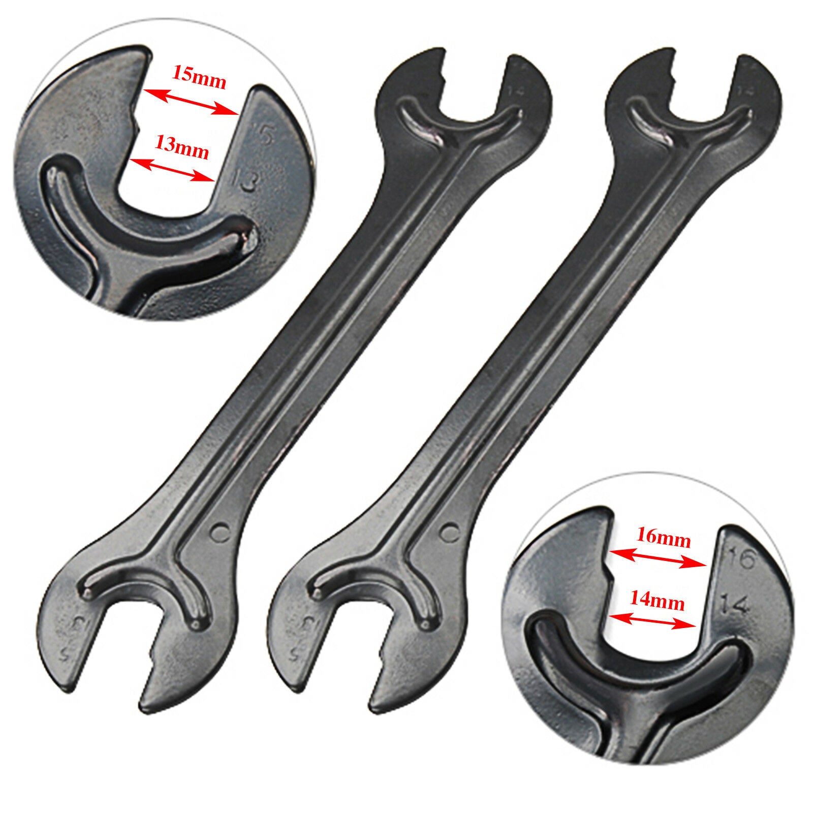 13/14/15/16mm Bike Bicycle Wheel Axle Hub Cone Wrench Pedal Spanner Tools 1PC