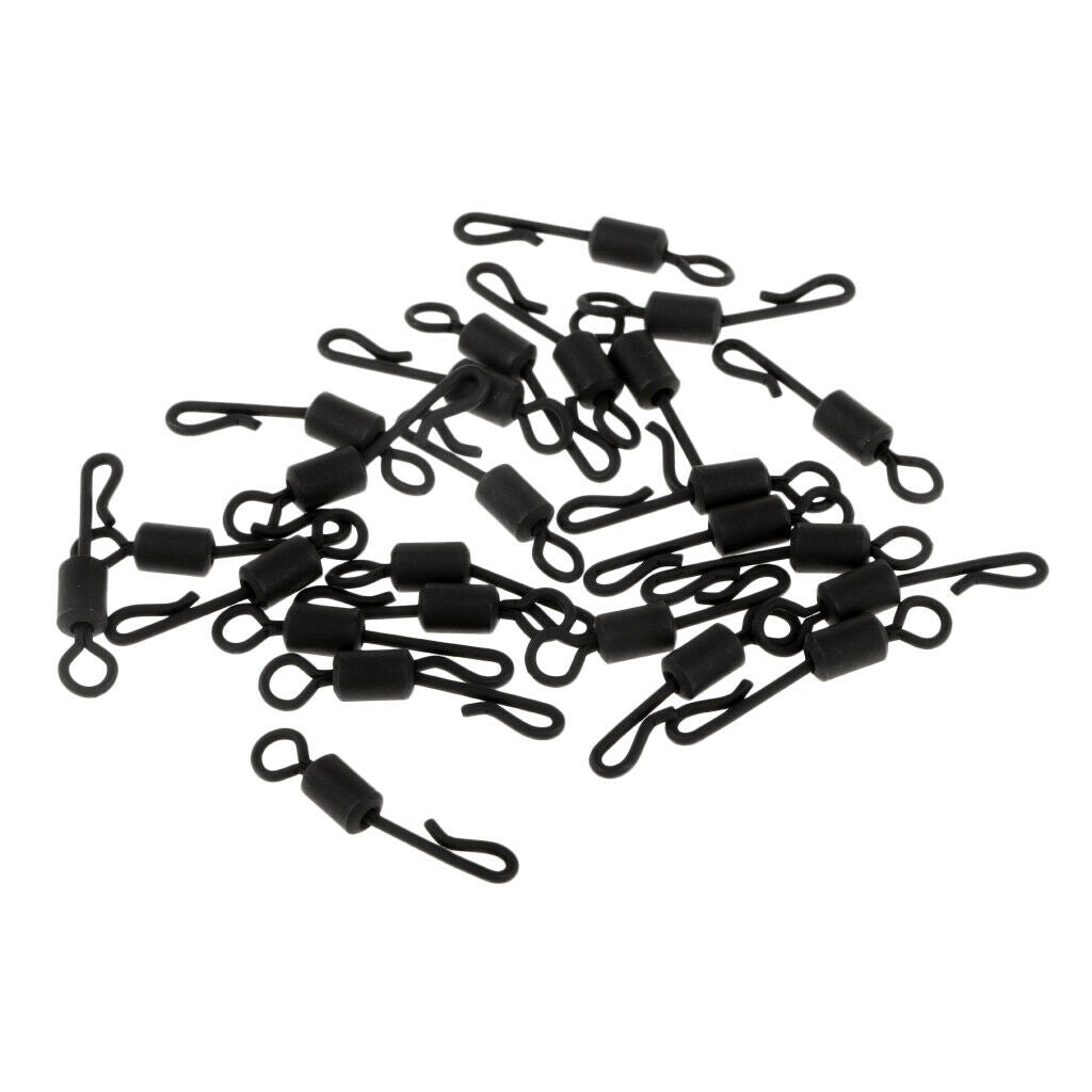 25pcs Quick Change/Release Swivels Size 4 - Carp Coarse Fishing Terminal Tackle