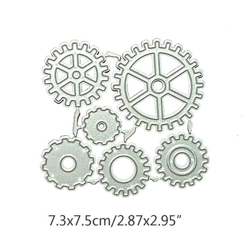 Gearwheel Metal Cutting Dies Stencil DIY Scrapbooking Album Paper Card Template