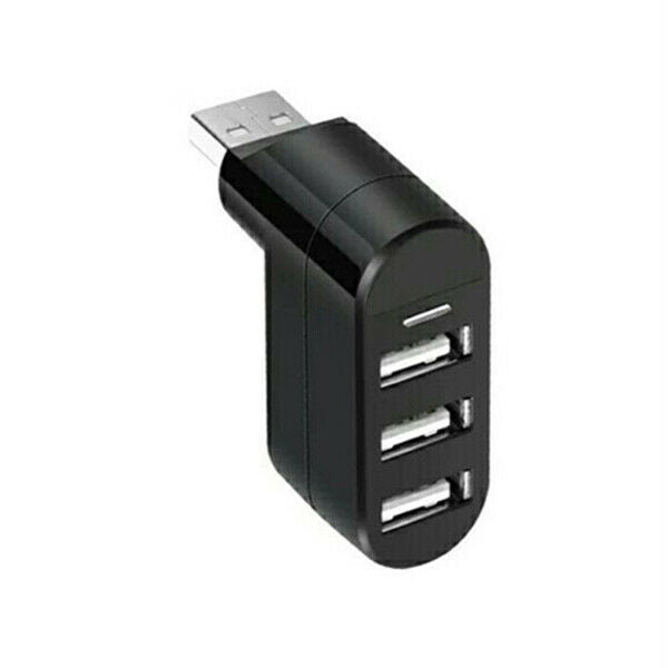 Rotatable High Speed 3 Ports USB HUB 2.0 USB Splitter Adapter for ebook/TabletB3