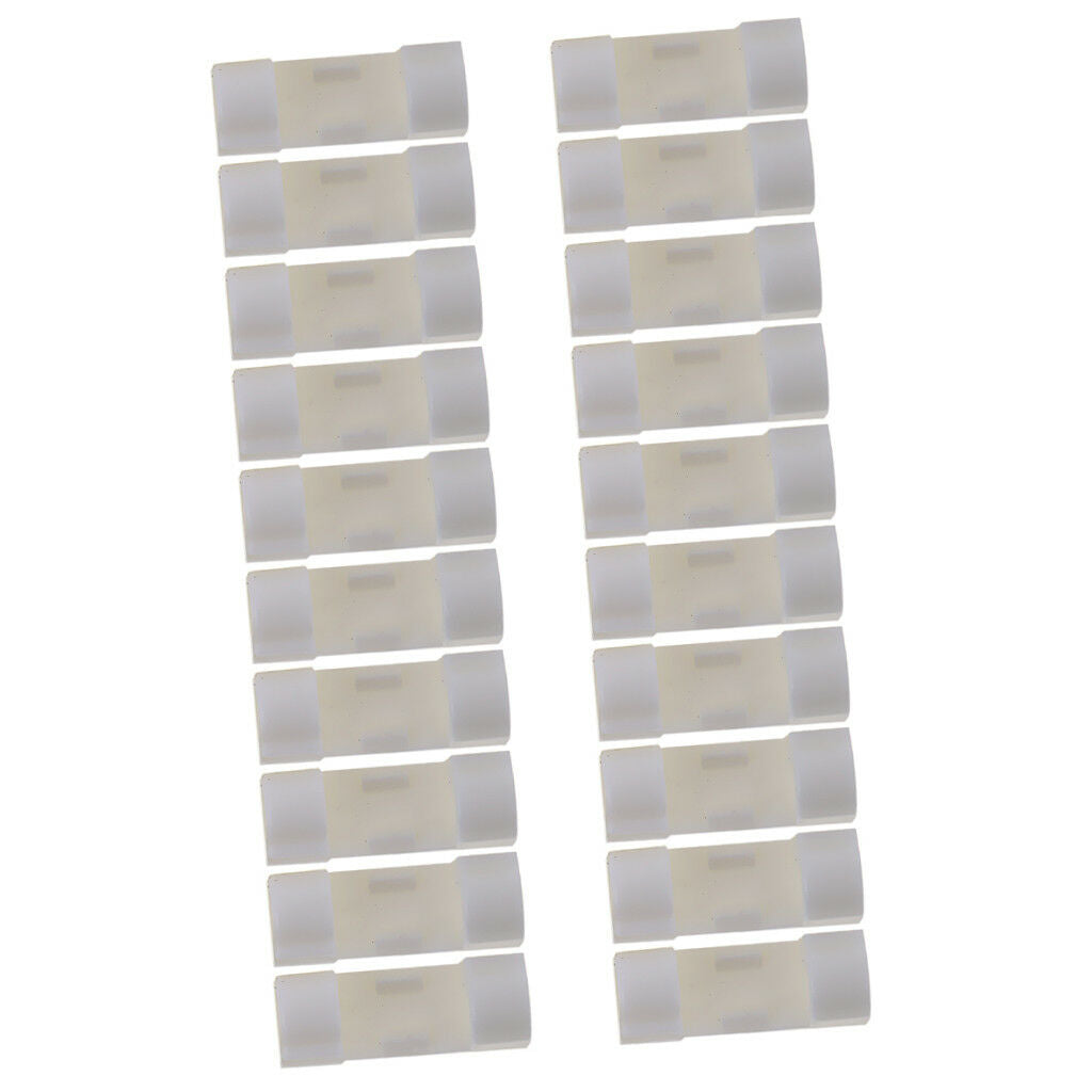 20pcs Wire Cord Cable Clips Organizer Holder Line Buckle white