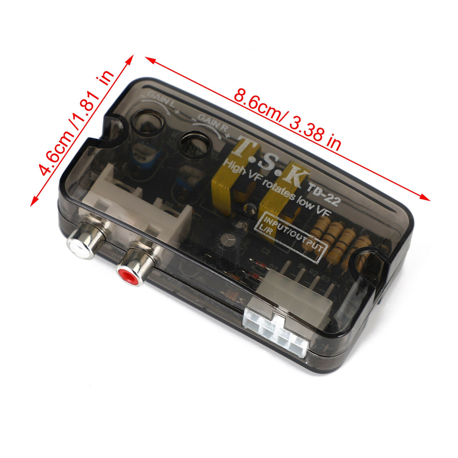 12V Td-22 Rca Stereo High To Low Converter Stereo Speaker Level Adapter CN