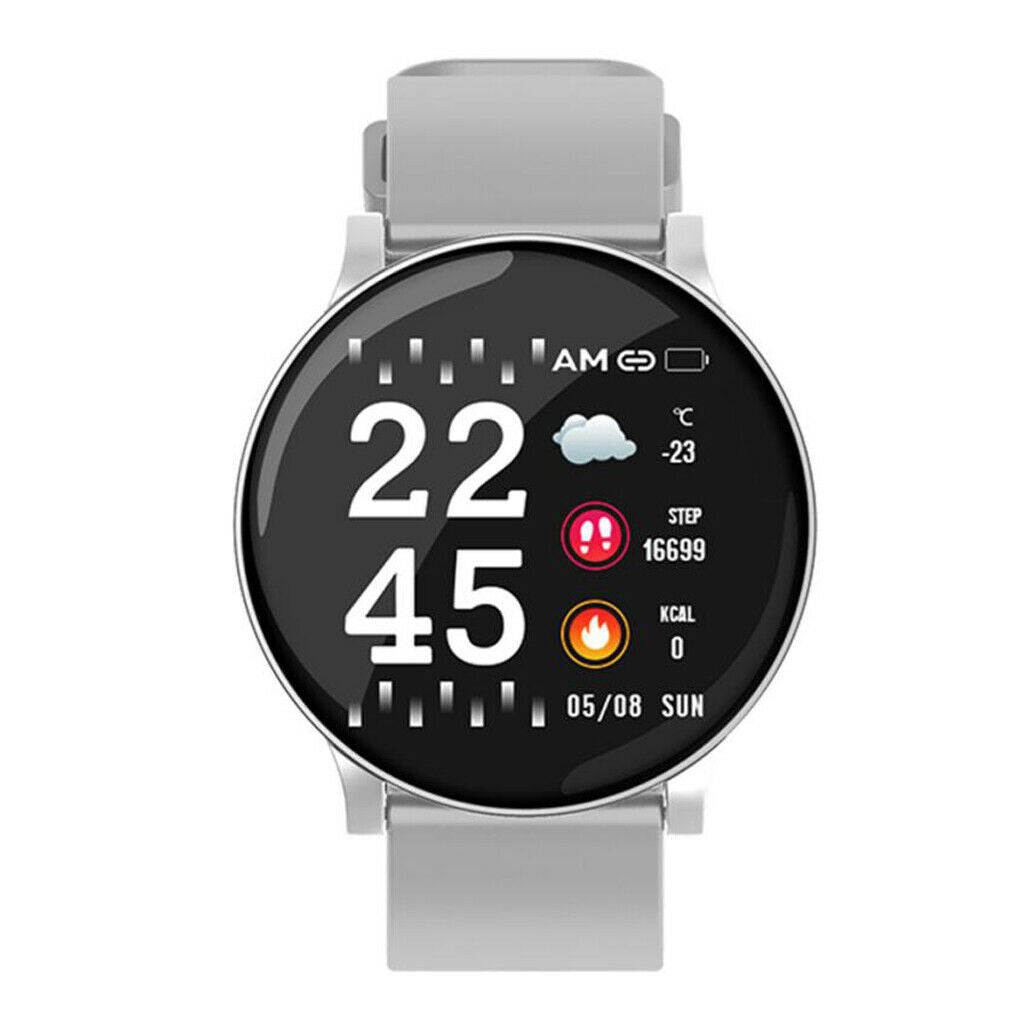 1.3''Smart Wristband Fitness Tracker Sport Watch Bracelet Touch Screen Gray