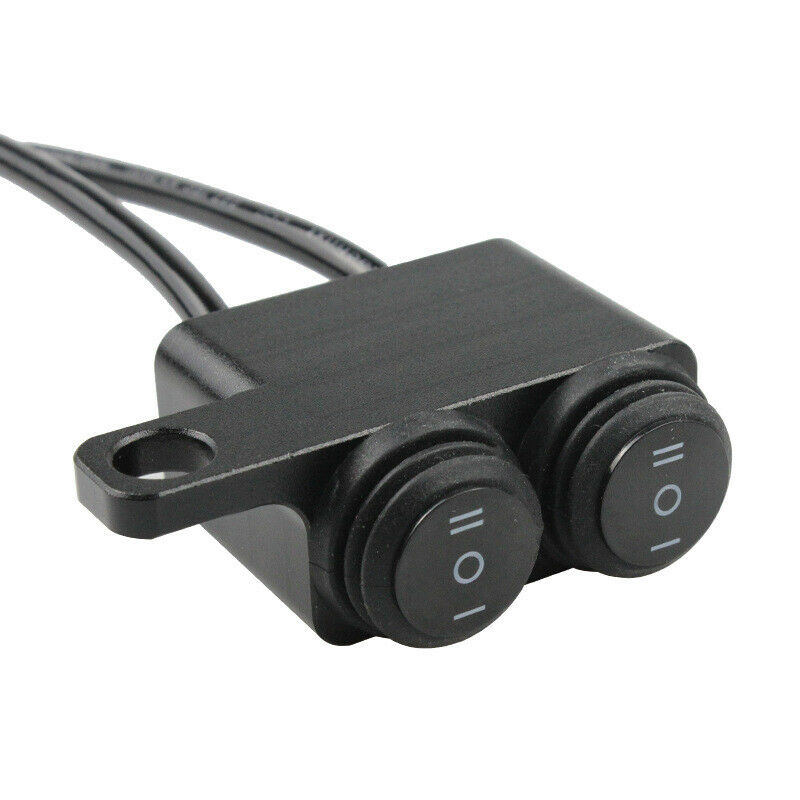 Motorcycle Bike Handlebars Turn Signal Light ON-OFF Double Key Switch High & Low
