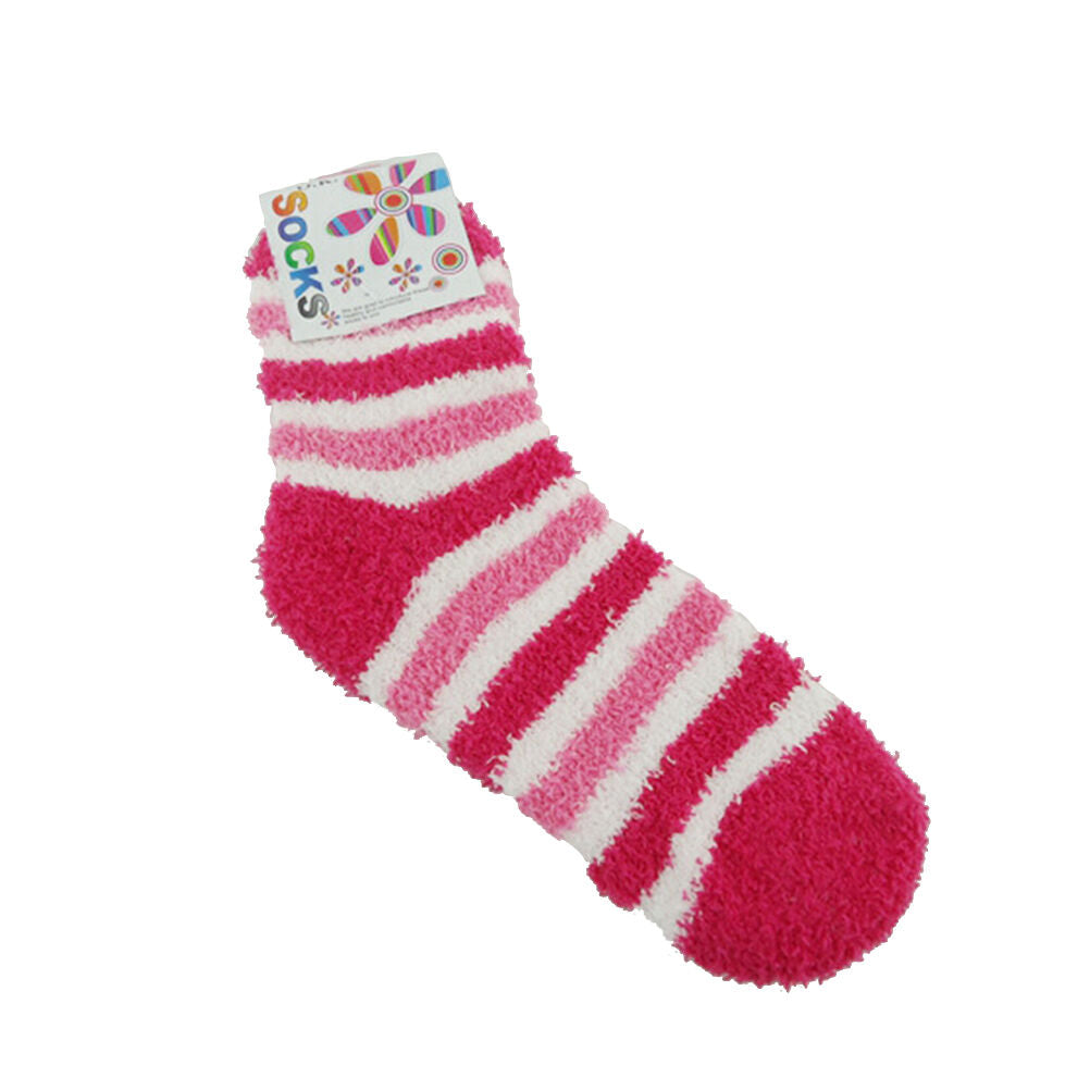 3 Pairs Ladies Knee High Bed Solid Fluffy Warm Soft Winter Warm Socks S DD