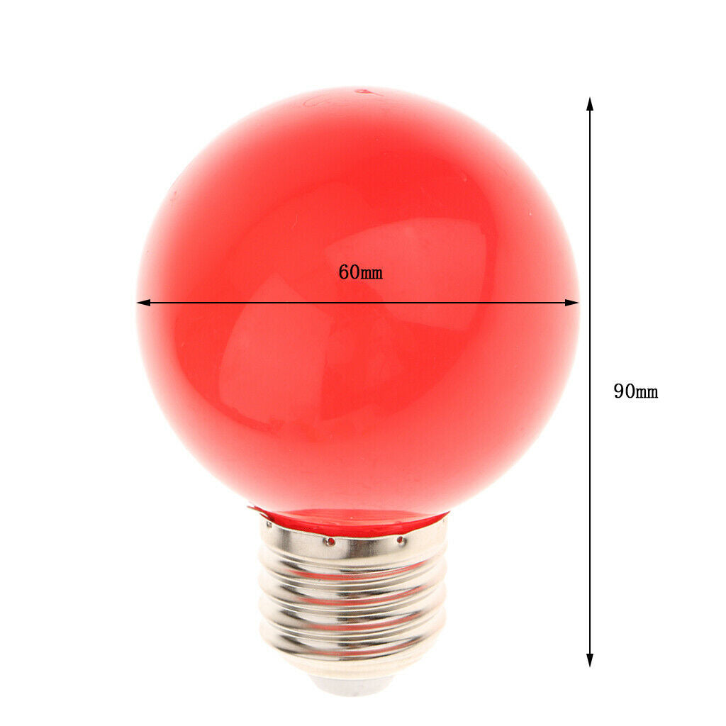 5W LED Light Bulb E27 Screw Base Party Holiday Home Decor Bulb 110-240V Red