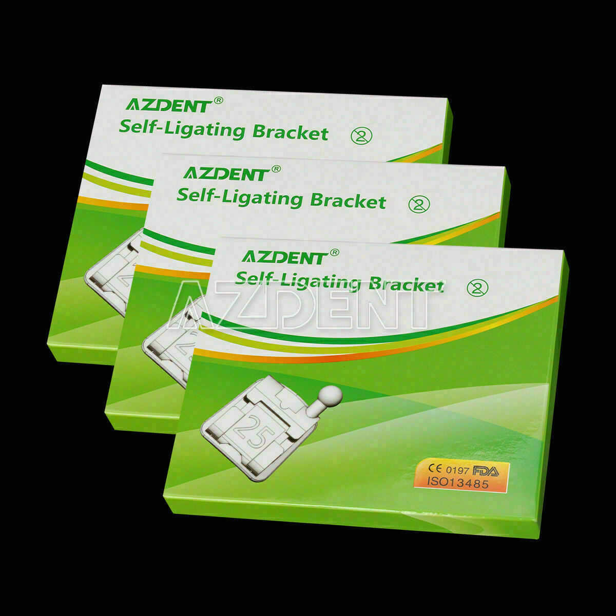 3 Boxes Dnetal Self-ligating Brackets With Buccal Tube Mini MBT.022 Hooks 3-4-5
