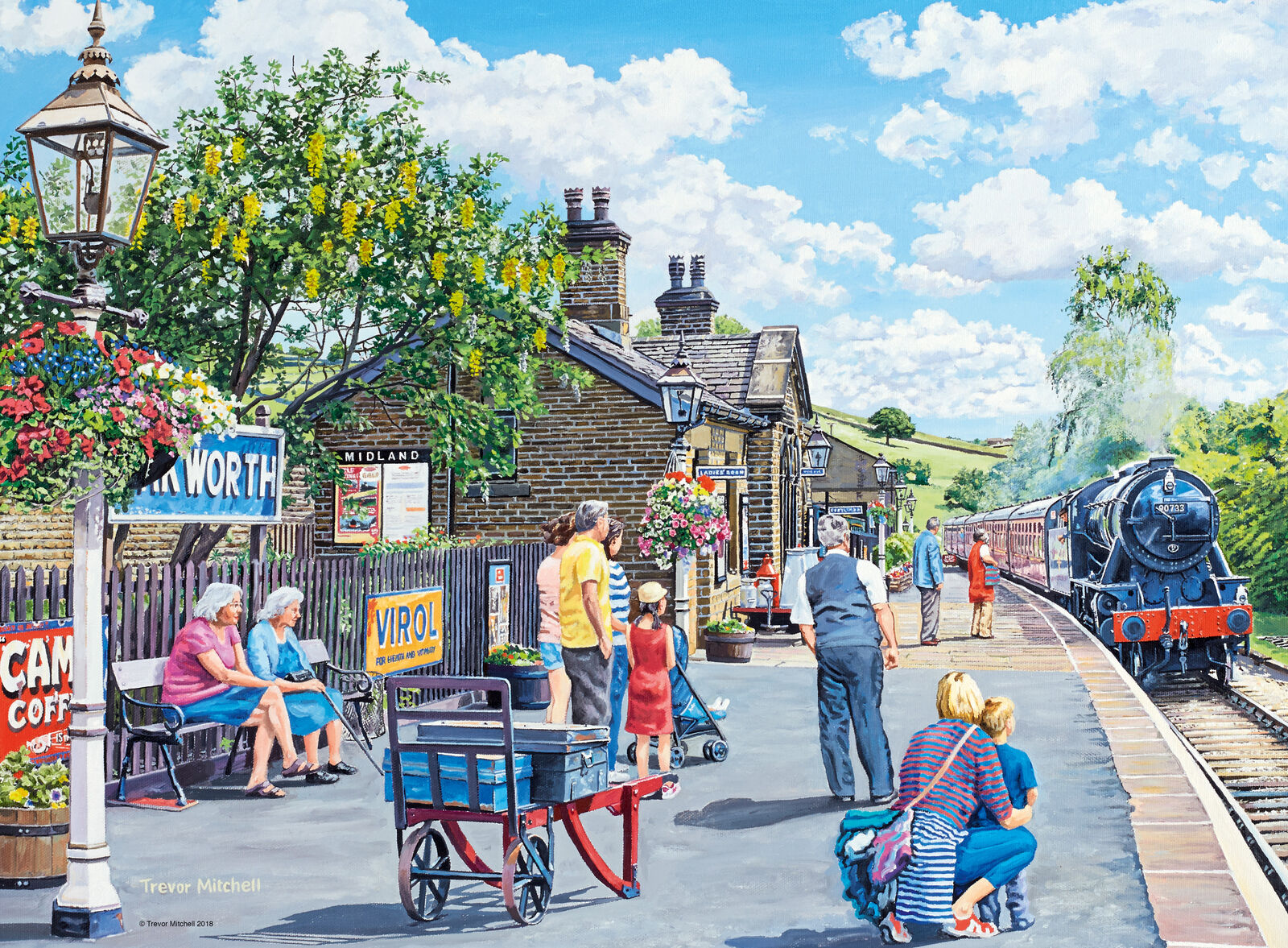 14061 Ravensburger Railway Heritage No 1 Jigsaw Puzzle 2x 500pc Age 10+ Years