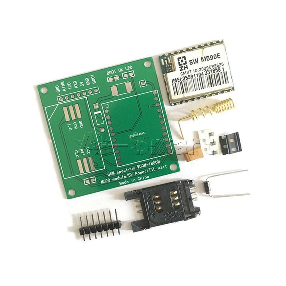 DIY Kits M590E GSM GPRS Module Board 900M-1800M M590 SMS CPU MCU Text Message