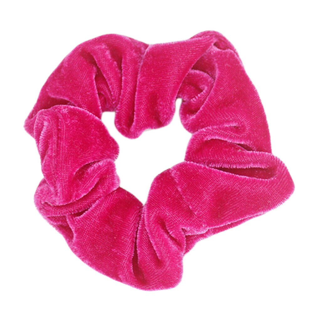 2x Velvet Scrunchies Assorted Rubber Hair Band Hair Ring Hair Accessories